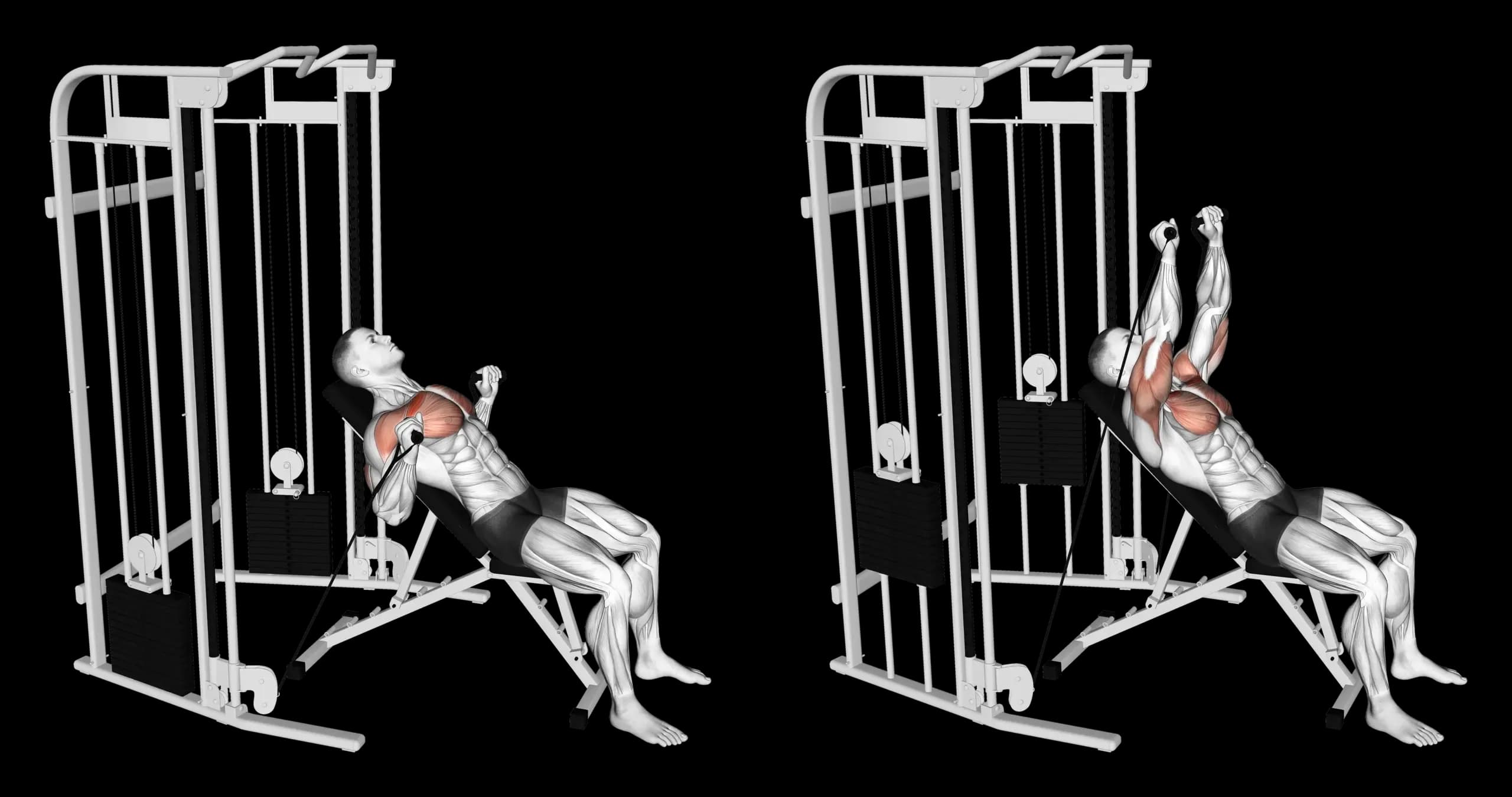 Cable Incline Bench Press