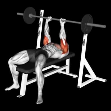 Barbell Bench Press (Close Grip)